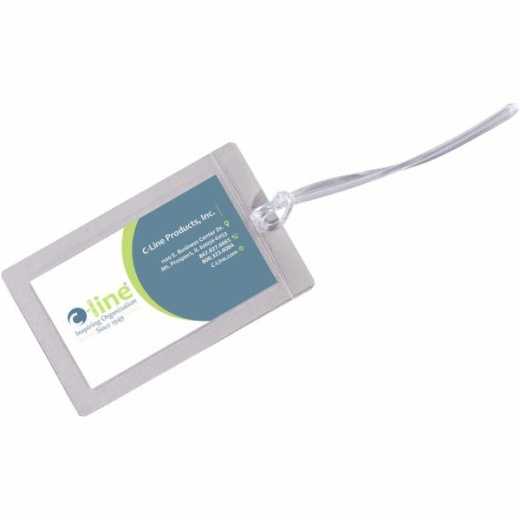 C-Line Super Heavyweight Cleer Adheer Luggage Tag With Straps