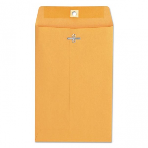 Universal Kraft Clasp Envelope, #55, Square Flap, Clasp/Gummed Closure, 6 x 9, Brown Kraft, 100/Box