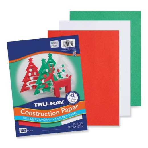 5 Pk) Tru Ray 12x18 Gray Construction Paper 50sht Per Pk