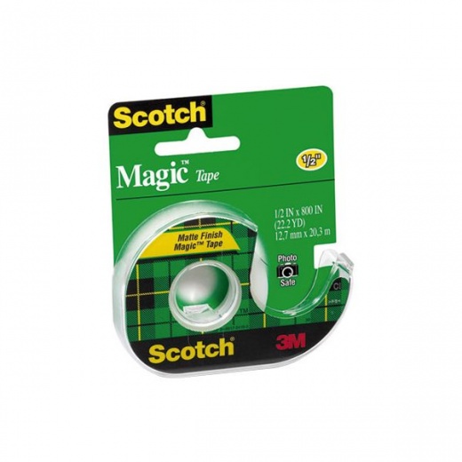 Scotch Magic Tape Refill, 1 Core, 0.75 x 22.2 yds, Clear, 6/Pack