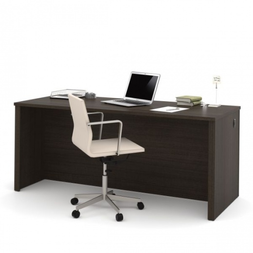 Bestar Embassy 71" Executive Desk In Dark Chocolate