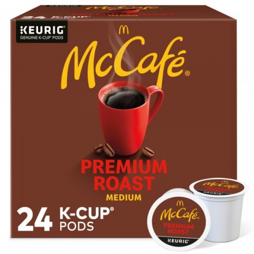 McCafe Single-Serve Coffee K-Cup, Premium Roast, Carton Of 24