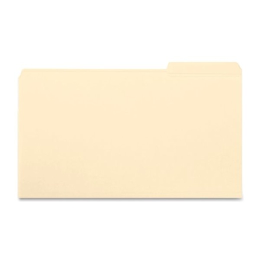Smead File Folders, 1/3 Cut, Legal Size, Right Tab Cut, Manila, Box Of 100