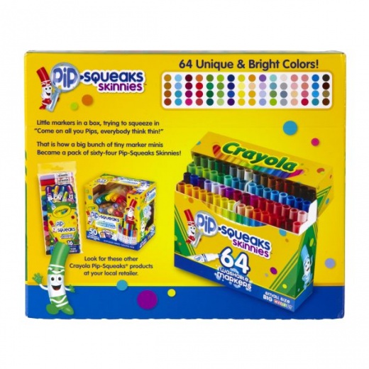 Crayola Pip-Squeaks Washable Markers, Nontoxic - 16 markers