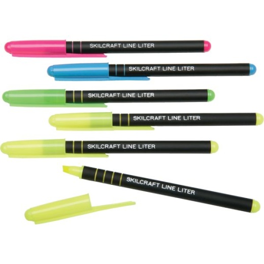 Skilcraft Line Liter Pocket Highlighters