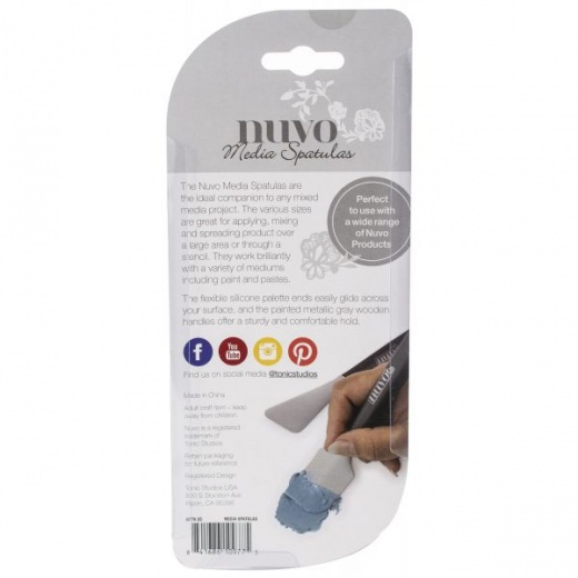 Nuvo Media Spatulas 2/Pkg - Elevate Your Artistic Creations