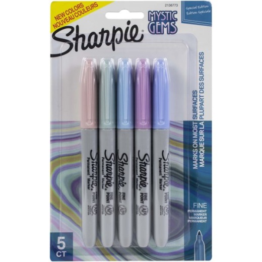 Sharpie Neon Permanent Markers Fine Point Assorted Colors Pack Of