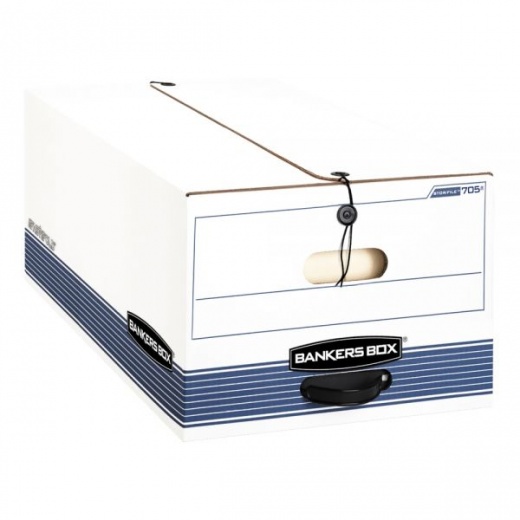 Bankers Box Stor/File Standard-Duty Storage Boxes with Locking Lift-Off Lids and Built-In Handles