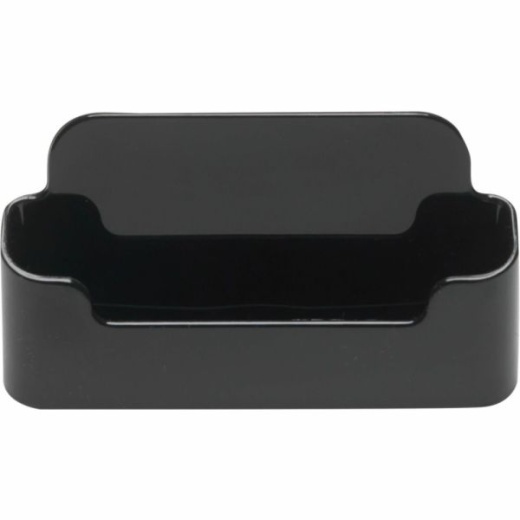 Deflecto Single Business Card Holder, 1.9" x 3.4" x 1.5", Black