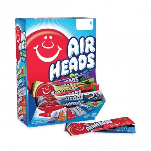 Airheads Variety Box, Assorted Flavors, 0.55 Oz Bar, 90/Carton
