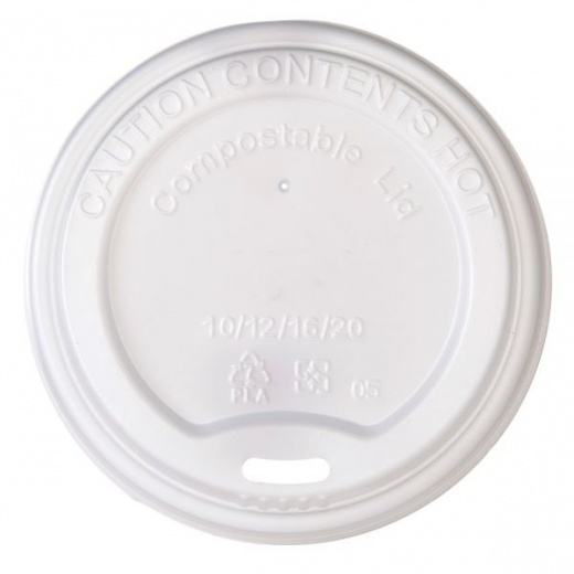 Highmark Eco Hot Coffee Cup Lids, White, Pack Of 800