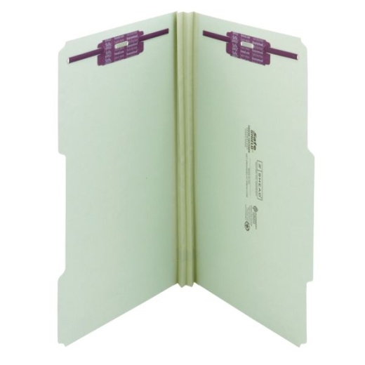 Smead Guide Height Pressboard Folders with SafeSHIELD Fasteners