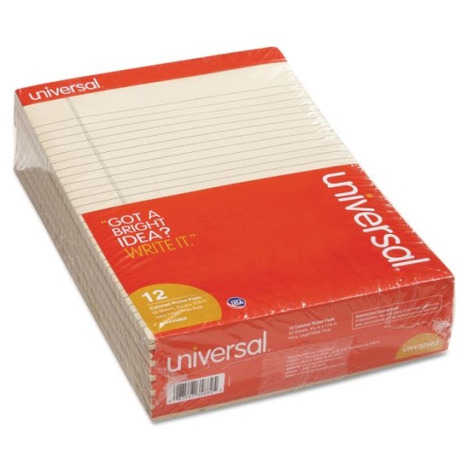Universal Color Perforated Notepads