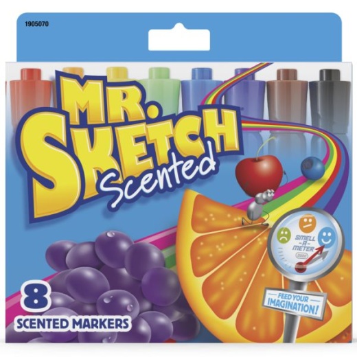 Mr. Sketch Scented Markers, Assorted Colors, Set Of 8