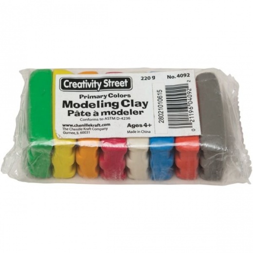Chenille Kraft Modeling Clay Assortment - 220 Grams, Assorted Bright Colors