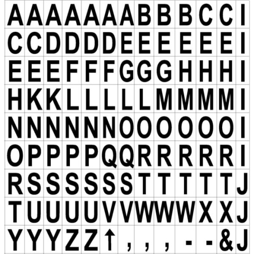 Mastervision Magnetic Letters, 3/4" x 1/2", Black, Pack Of 120