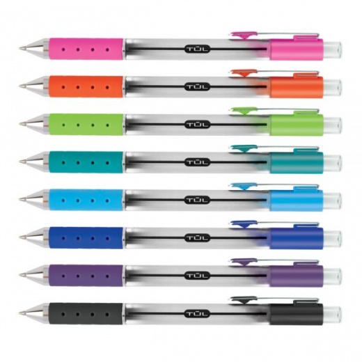 TUL GL Series Retractable Gel Pens Medium Point 0.7 mm Silver