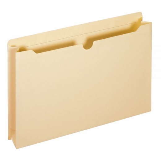 Manila Double-Top File Jackets, 2" Expansion, Legal Size, Box Of 50
