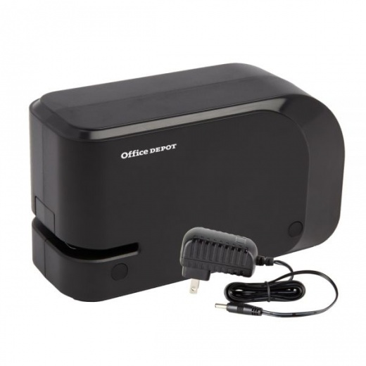Half-Strip Compact Electric Stapler, 5" x 2", Black