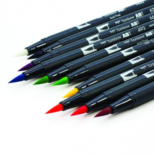 Tombow ABT Dual Brush Pen - 6 Color Set - Natural