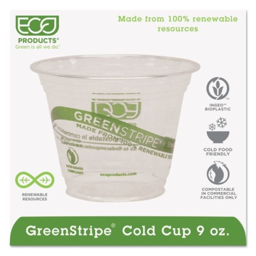 Eco-Products 9 Oz Greenstripe Cold Cups