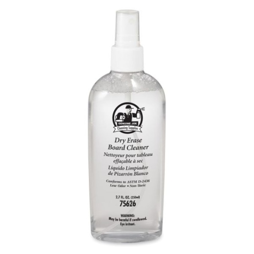 Genuine Joe Low-Odor Dry-Erase Board Cleaner, 8 Oz