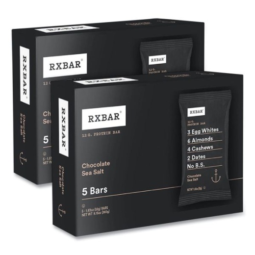 Adult Bars - Chocolate Sea Salt 1.83 Oz Bar, 5 Bars/Box, 2 Boxes/Carton