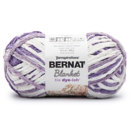 Bernat Blanket Twist - Yarn, lilac grove. Colour: white