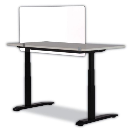 Safco 7516 Series Wellness Panel, 47.5 X 2.5 X 23.5, Acrylic, Clear