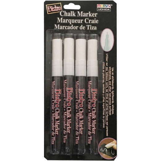 Bistro Chalk Marker Fine Point Set 4/Pkg