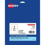 Avery® Clean Edge Square Cards, Rounded Corners, 2.5 X 2.5