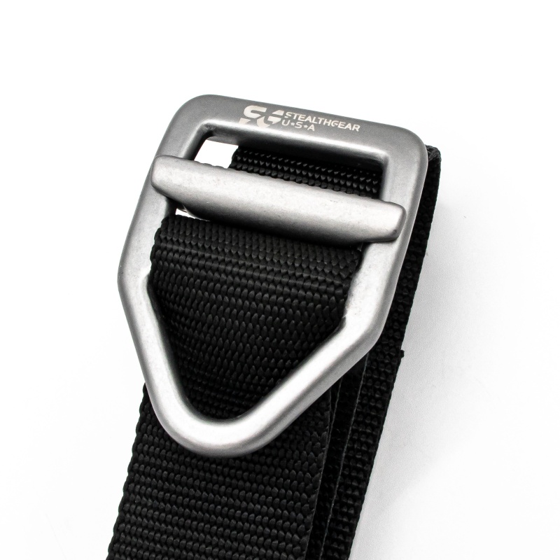 Silver Buckle Black Edc Belt Limited Run