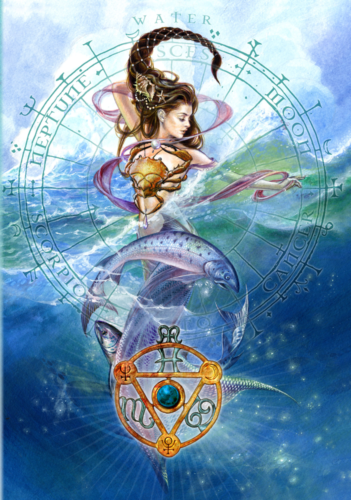 Elemental Water Talisman And Card