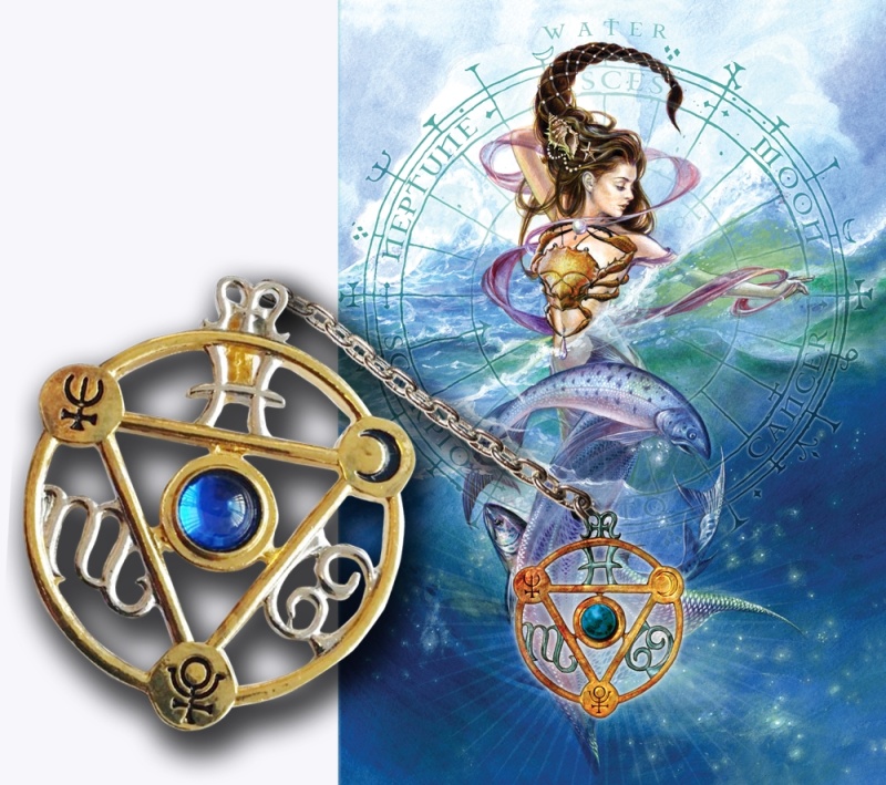 Elemental Water Talisman And Card