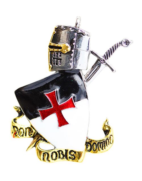 Non Nobis Domine Pendant for Bravery, Chivalry, and Selflessness