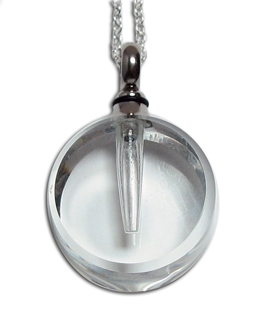 Adore Circle Love Vial Pendant - A Beautiful Keepsake Jewelry