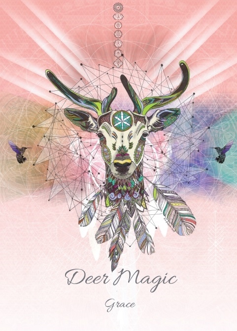 Deer Magic Card For Grace - Unique Animal Magic Art