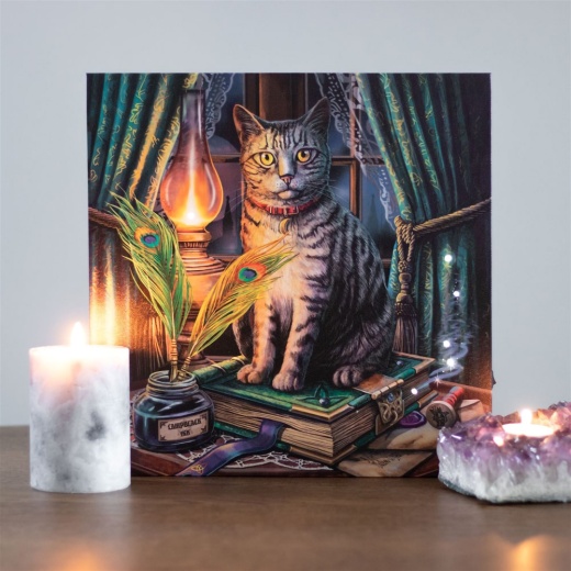 Book Of Shadows Light Up Canvas Print By Lisa Parker