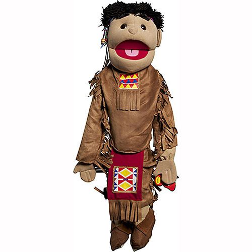 28" Native American Boy In Bro Wn Costume
