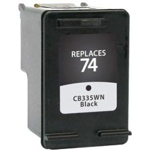 Hewlett Packard OEM 74, CB335WN Remanufactured Inkjet Cartridge: Black, 200 Yield, 15ml