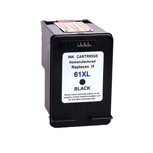 Hewlett Packard OEM CH563WN, HP61XL Remanufactured Inkjet Cartridge: Black, 330 Yield