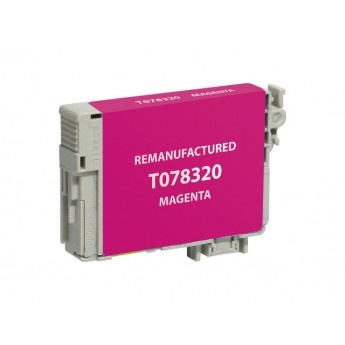 Epson OEM 78, T078320 Remanufactured Inkjet Cartridge: Magenta, 515 Yield, 11ml