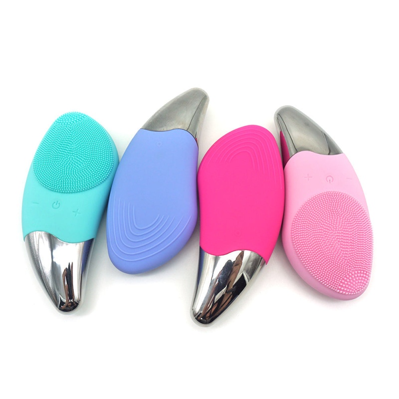 Silicone Facial Cleansing Brush - Blue