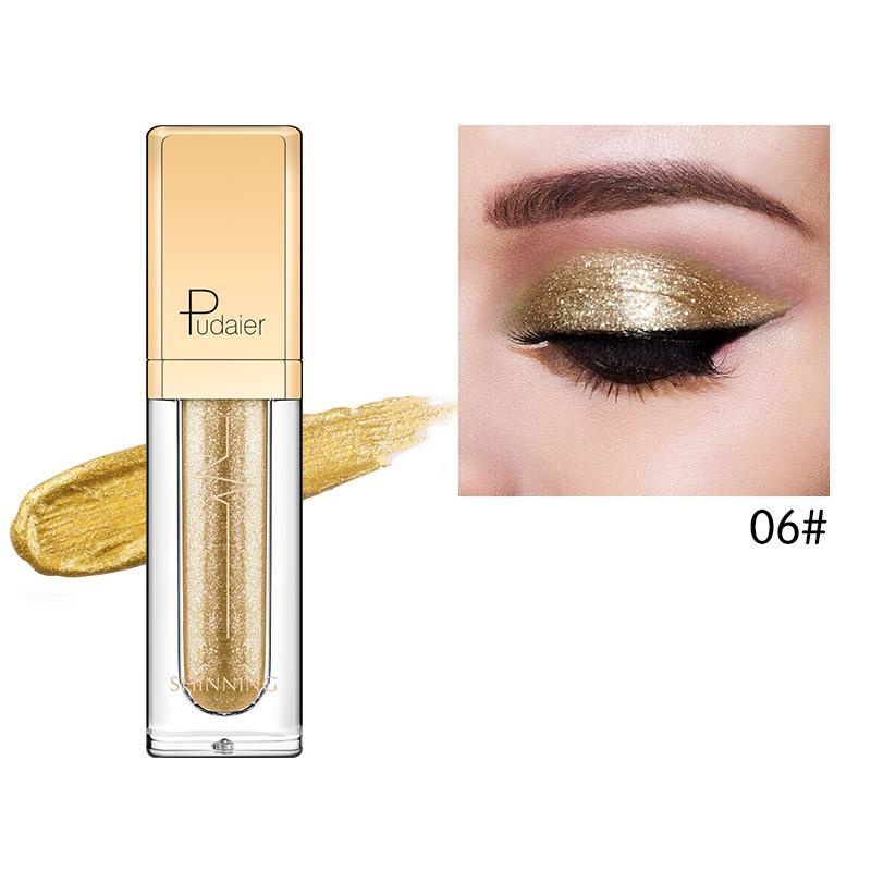 Pudaier Glitter & Glow Liquid Eyeshadow - Color # 06 Dark Gold Color 06 Size One Size