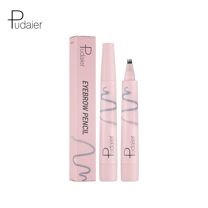 Pudaier Microblading Eyebrow Pen Color #02 Dark Brown Color One Color Size One Size