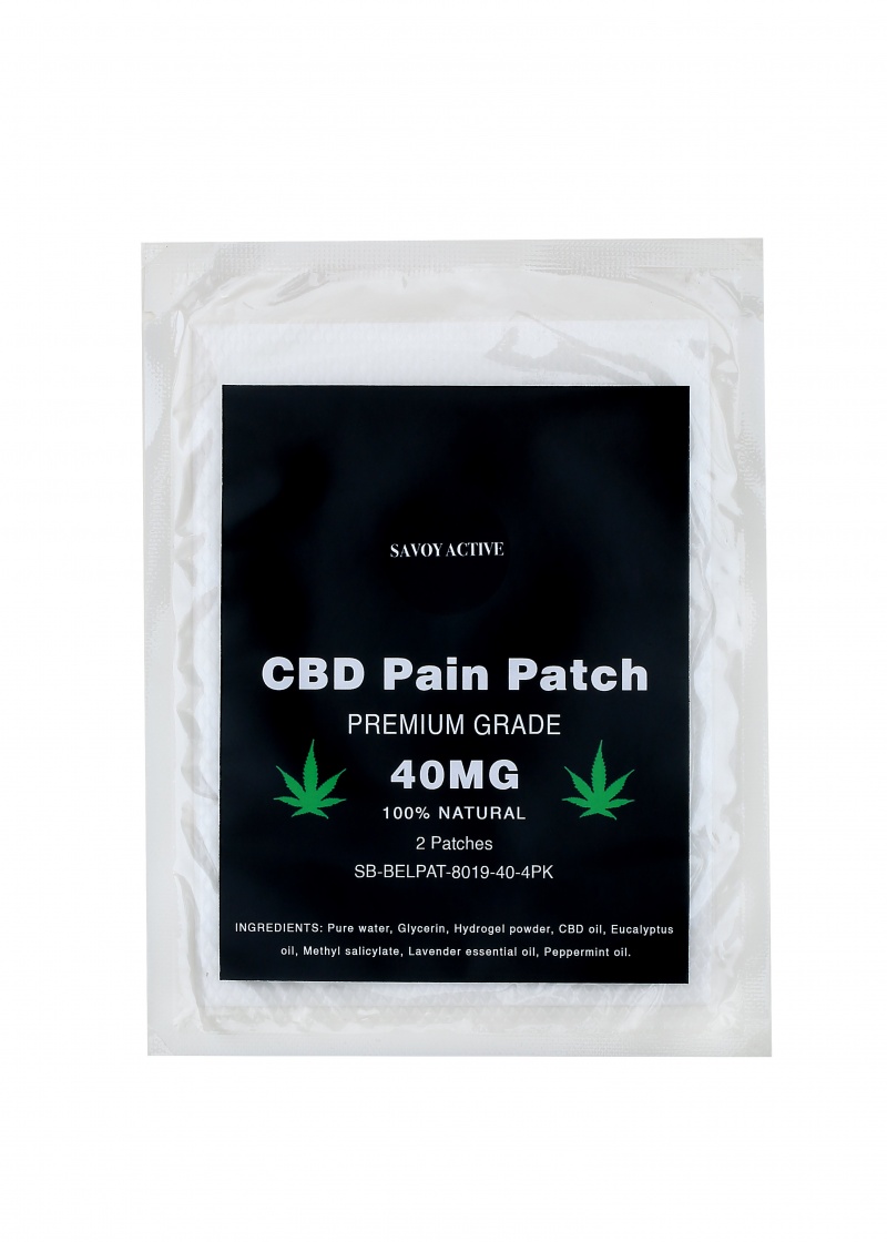 Cbd Pain Patch - Premium Grade - 40Mg Cbd - 100% Natural - Pack Of 4 Patches Color One Color Size One Size