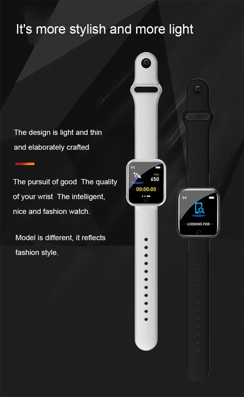 Smart Watch With Bracelet - Black Color Black Size One Size