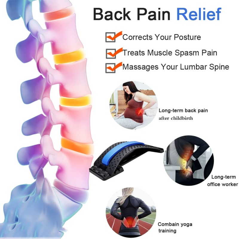 Back Stretcher For Lower Back Pain Relief, Multi-Level Lumbar Support Stretcher Spinal Back Massager Color One Color Size One Size