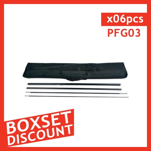 Medium Flag Pole - Box Set [ 6 Units/Box ]