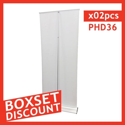 36" Roll Up Retractable Banner Stand - Pro Line-Up - Box Set [ 2 Units/Box]